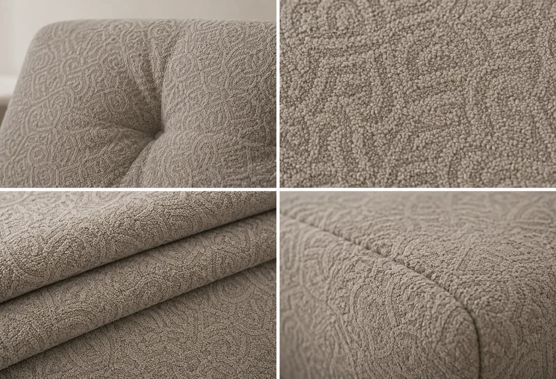 Custom fabric texture for compressed sofa and mattress sourcing